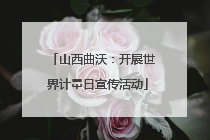 山西曲沃：开展世界计量日宣传活动