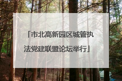 市北高新园区城管执法党建联盟论坛举行