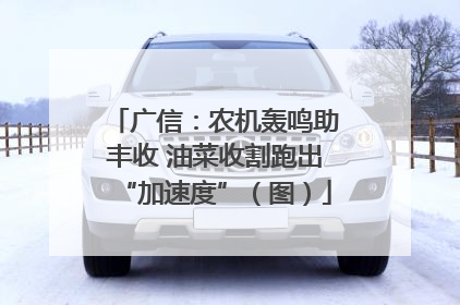 广信：农机轰鸣助丰收 油菜收割跑出“加速度”（图）