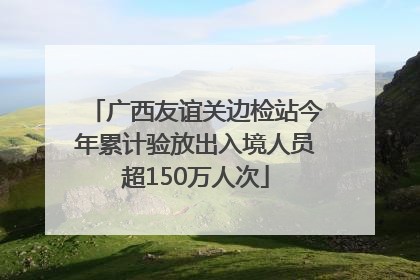 广西友谊关边检站今年累计验放出入境人员超150万人次