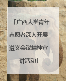 广西大学青年志愿者深入开展遵义会议精神宣讲活动