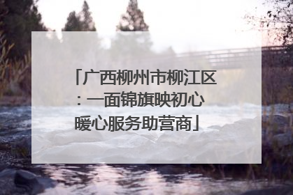 广西柳州市柳江区：一面锦旗映初心 暖心服务助营商