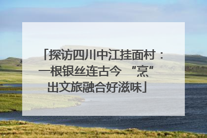 探访四川中江挂面村：一根银丝连古今 “烹”出文旅融合好滋味