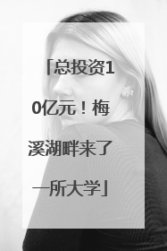 总投资10亿元！梅溪湖畔来了一所大学