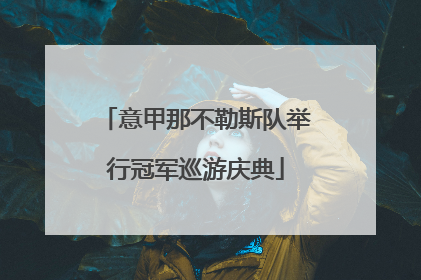 意甲那不勒斯队举行冠军巡游庆典
