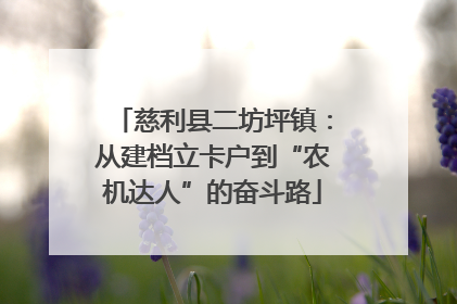 慈利县二坊坪镇：从建档立卡户到“农机达人”的奋斗路
