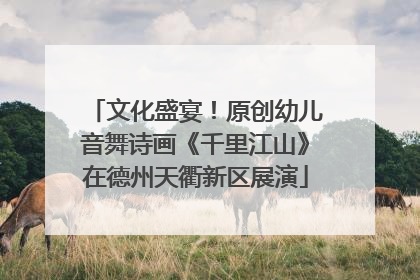 文化盛宴！原创幼儿音舞诗画《千里江山》在德州天衢新区展演