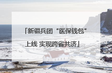 新疆兵团“医保钱包”上线 实现跨省共济