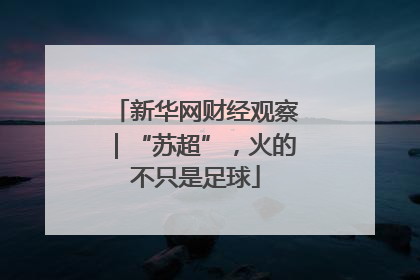 新华网财经观察｜“苏超”，火的不只是足球