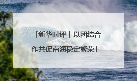 新华时评丨以团结合作共促南海稳定繁荣
