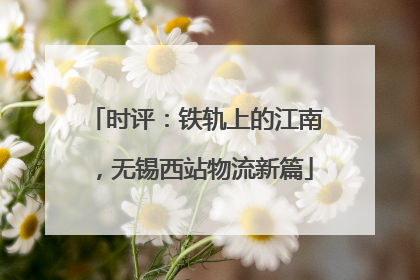 时评：铁轨上的江南，无锡西站物流新篇