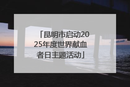 昆明市启动2025年度世界献血者日主题活动