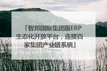智邦国际集团版ERP生态化开放平台，连接百家集团产业链系统