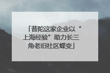 普陀这家企业以“上海经验”助力长三角老旧社区蝶变