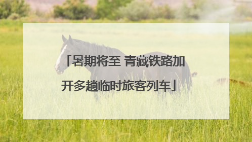 暑期将至 青藏铁路加开多趟临时旅客列车