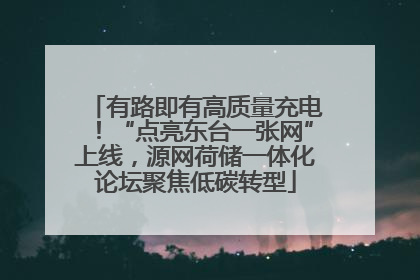 有路即有高质量充电！“点亮东台一张网”上线，源网荷储一体化论坛聚焦低碳转型