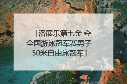 潘展乐第七金 夺全国游泳冠军赛男子50米自由泳冠军