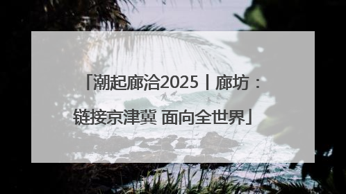 潮起廊洽2025丨廊坊：链接京津冀 面向全世界