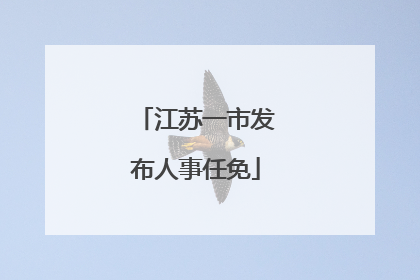 江苏一市发布人事任免