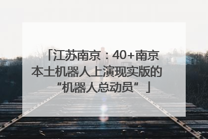 江苏南京：40+南京本土机器人上演现实版的“机器人总动员”