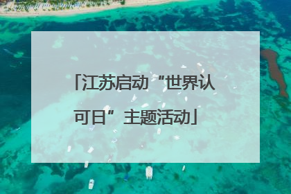 江苏启动“世界认可日”主题活动