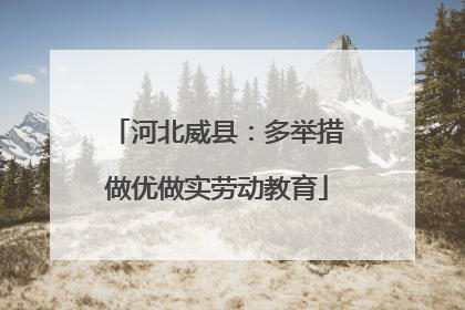 河北威县：多举措做优做实劳动教育