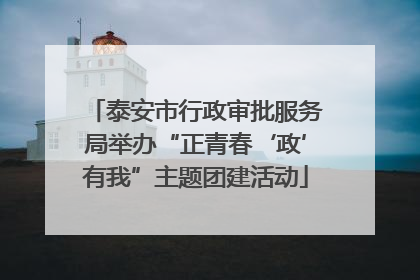 泰安市行政审批服务局举办“正青春‘政’有我”主题团建活动