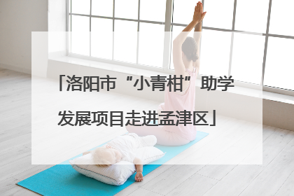 洛阳市“小青柑”助学发展项目走进孟津区