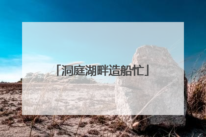 洞庭湖畔造船忙
