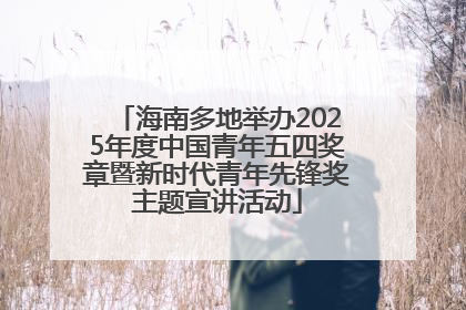 海南多地举办2025年度中国青年五四奖章暨新时代青年先锋奖主题宣讲活动