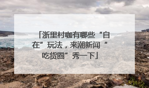 浙里村咖有哪些“自在”玩法，来潮新闻“吃货圈”秀一下