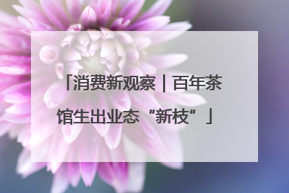 消费新观察｜百年茶馆生出业态“新枝”