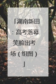 湖南新田：高考落幕 笑脸出考场（组图）