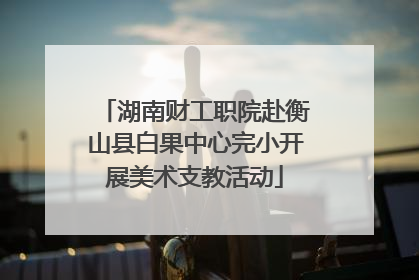 湖南财工职院赴衡山县白果中心完小开展美术支教活动