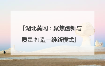 湖北黄冈：聚焦创新与质量 打造三维新模式