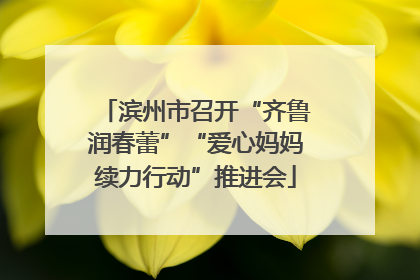 滨州市召开“齐鲁润春蕾”“爱心妈妈续力行动”推进会