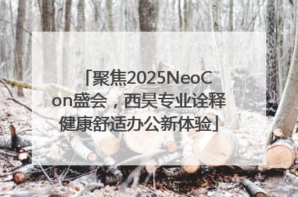 聚焦2025NeoCon盛会，西昊专业诠释健康舒适办公新体验