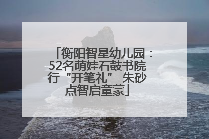 衡阳智星幼儿园：52名萌娃石鼓书院行“开笔礼” 朱砂点智启童蒙
