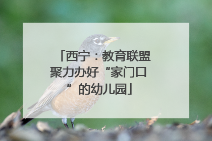 西宁：教育联盟聚力办好“家门口”的幼儿园