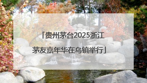 贵州茅台2025浙江茅友嘉年华在乌镇举行