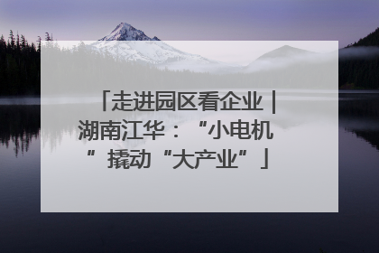 走进园区看企业｜湖南江华：“小电机”撬动“大产业”