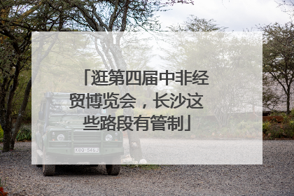 逛第四届中非经贸博览会，长沙这些路段有管制