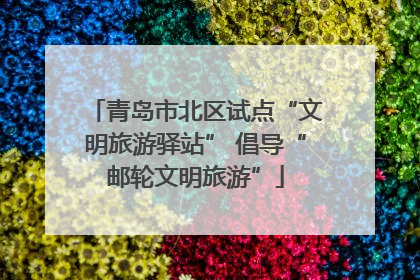 青岛市北区试点“文明旅游驿站” 倡导“邮轮文明旅游”