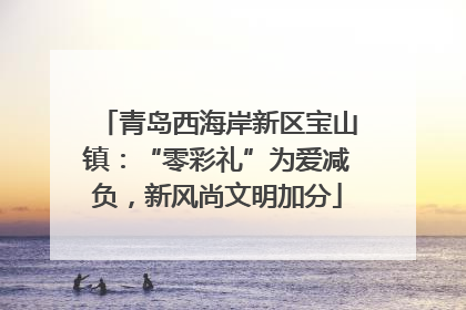 青岛西海岸新区宝山镇：“零彩礼”为爱减负，新风尚文明加分