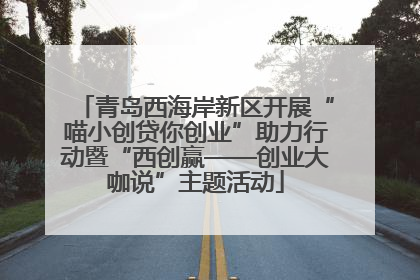 青岛西海岸新区开展“喵小创贷你创业”助力行动暨“西创赢——创业大咖说”主题活动