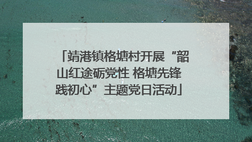 靖港镇格塘村开展“韶山红途砺党性 格塘先锋践初心”主题党日活动