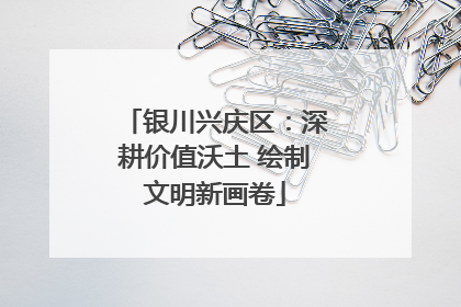 银川兴庆区：深耕价值沃土 绘制文明新画卷