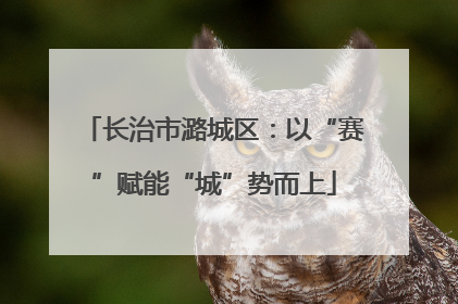 长治市潞城区：以“赛”赋能“城”势而上