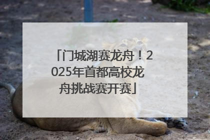 门城湖赛龙舟！2025年首都高校龙舟挑战赛开赛