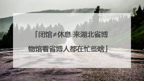 闭馆≠休息 来湖北省博物馆看省博人都在忙些啥